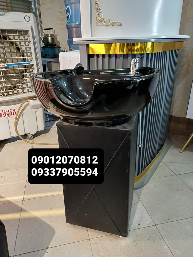 سرشور آرایشگاهی مبلی ایستاده بغل چرم همراه سنگ و شیرآلات ارسال به سراسر ایران امکان خرید حضوری