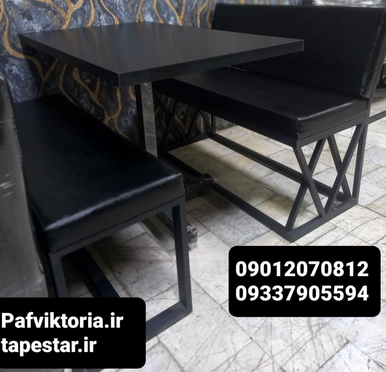 میز کافه رستوران کافی شاپ طباخی صلیبی فلز سنگین ارسال به سراسر ایران امکان خرید حضوری