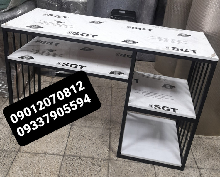 میز ناخن تک نفره آرایشگاهی نرده ای فلز مشکی ارسال به سراسر ایران امکان خرید حضوری