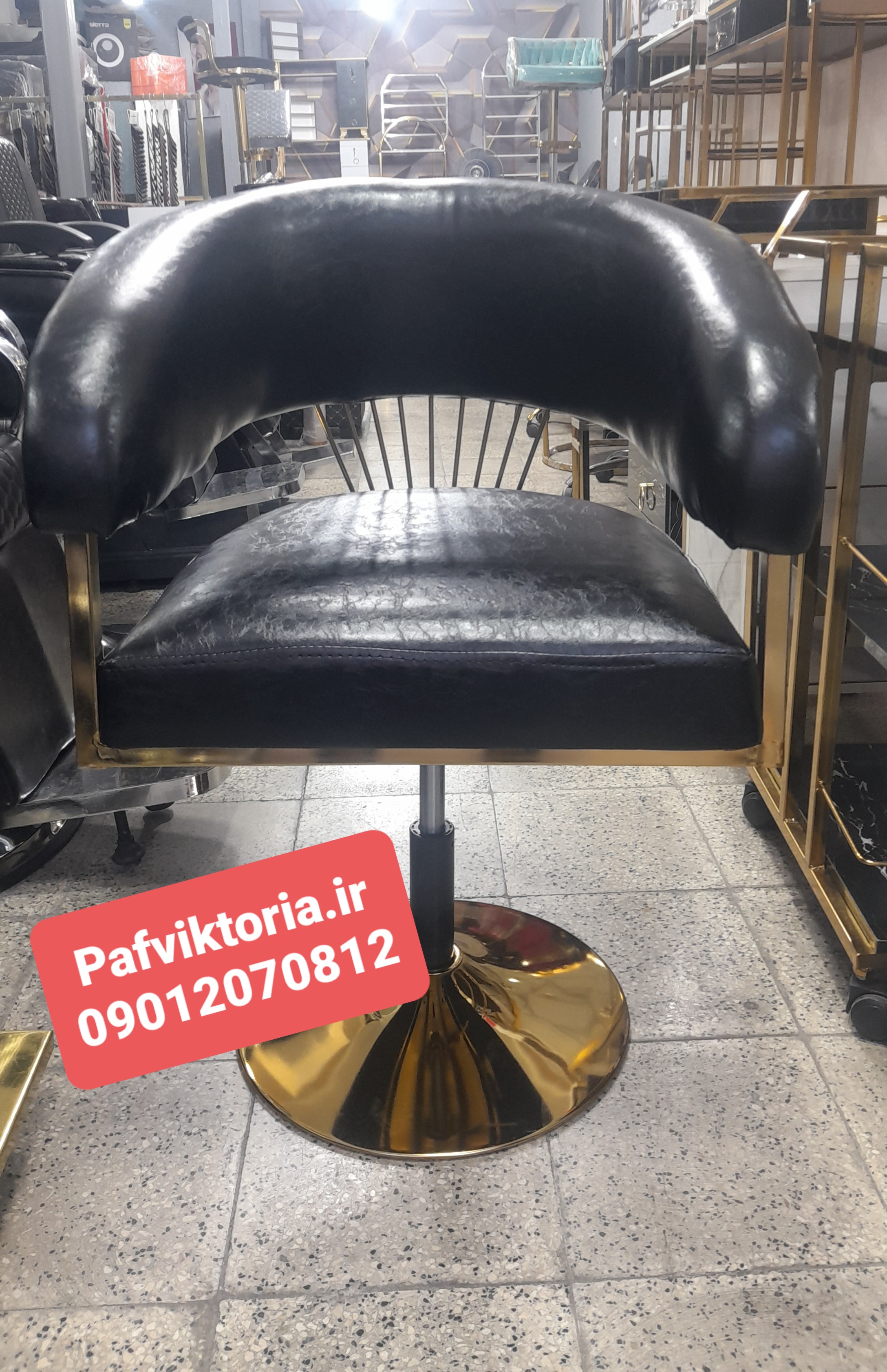 صندلی آرایشگاهی سزار جک دستی چرم آلگرو تمام فوم ارسال به سراسر ایران امکان خرید حضوری