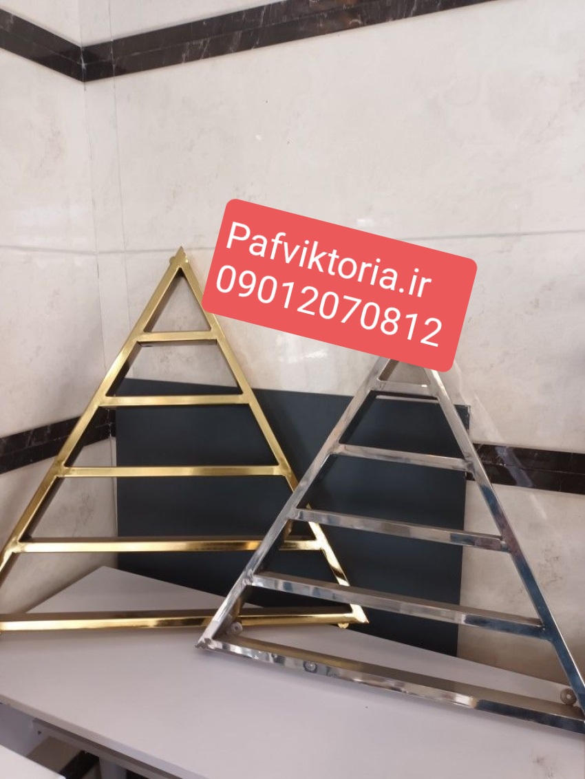 استند لاک آرایشگاهی دیواری مشکی طلایی استیل ارسال به سراسر ایران امکان خرید حضوری
